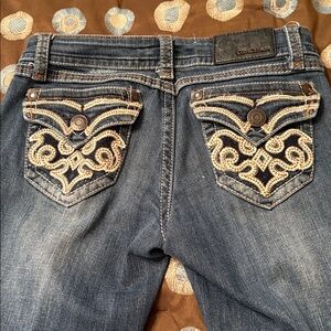 Grace Women’s Faded Blue Flare Jeans 27x32